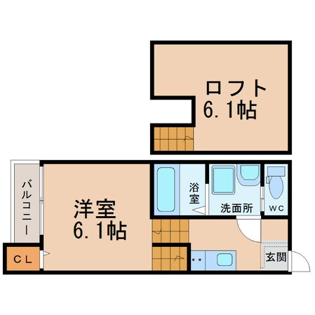 アネックス山脇の物件間取画像